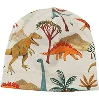Walkiddy Jerseymütze Walkiddy Dinosaurier Kinder Bio Baumwolle GOTS Creme - Bio Baumwolle,GOTS, Kinderbekleidung,nachhaltige Klamotten