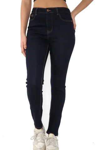 Damen Magic Shaping High Waisted Skinny Fit Jeans in Indigoblau