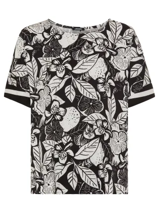 Olsen - Blouse Woven Short Sleeves black - Gr. - 38