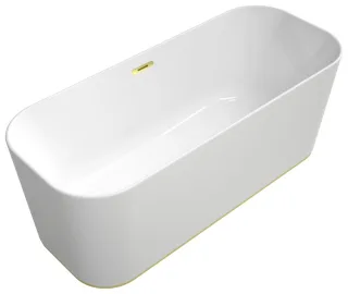 Villeroy & Boch Badewanne Finion Wasserzulauf Design-Ring Emotion-Funktion Gold White Alpin, 177FIN7 177FIN7N300V101