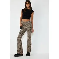 No Matter What Bequeme Jeans Leopardenmuster-Hose mit elastischem Bund