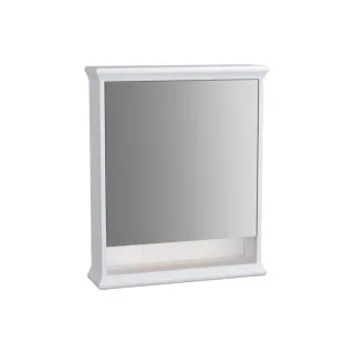 VitrA Valarte LED-Spiegelschrank 62225 63x17x76, links, beleuchtete offene Ablage, Korpus weiß matt