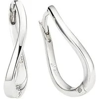 Aniston JEWELRY & WATCHES Paar Creolen Schmuck Geschenk Silber 925 Klappcreole
