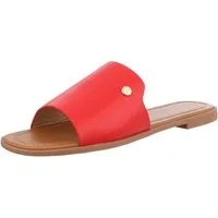 Ital-Design Moderne Sandalen für Damen – Eleganz und Komfort Pantolette (89319222) Blockabsatz Pantoletten in Rot