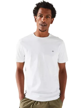 Gant Herren T-Shirts - Weiß