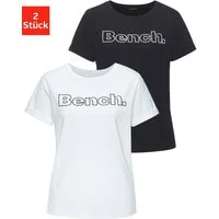 Bench. Loungewear T-Shirt (Packung, 2-tlg) im doppelpack mit Logodruck, Loungewear