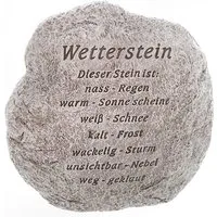 Dragimex Wetterstein Wetterstation mit lustiger Gravur Wetterstation