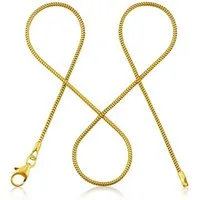 modabilé Silberkette Schlangenkette HEARTFELT Vergoldet, Damen Halskette Gold 1,2mm, 70cm, Sterling Silber 925, Made in Germany