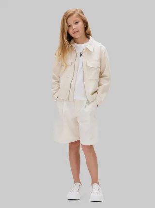 Calvin Klein Kids (PVH Group) - SOFT COTTON TWILL BERMUDA SHORTS - Gr. - 14