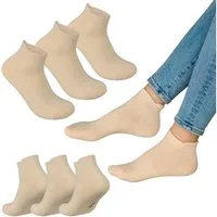 EAAKIE Sneakersocken Sneakersocken Unisex Fersenlasche Kurzsocken Baumwolle 6/12/24 Paar (6-Paar)