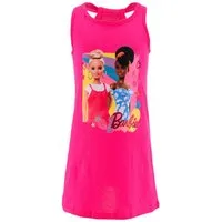 Barbie Sommerkleid mit Glitzerdetails Mädchen Jerseykleid Gr. 104-140 cm