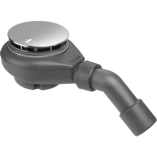 Viega Tempoplex 6966 Ablaufgarnitur 837037 Ø 115 x 40/50 mm, Kunststoff, Haube verchromt, Bauhöhe 80mm