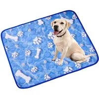 Agger Hundematte Kühlmatte für Hunde Katze, Wasserdicht,dick,für extra große Hunde, Sommer Hundedecke,Kühldecke für Katze leicht zu reinigen faltbar