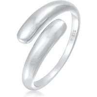 Elli Fingerring Wickelring Zart Basic 925 Sterling Silber