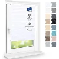 DomDeco Plissee Premium Plissee ohne Bohren, Sichtschutz, lichtdurchlässig, blickdicht, Klemmfix, UV-beständig, modernes Design, stufenlos
