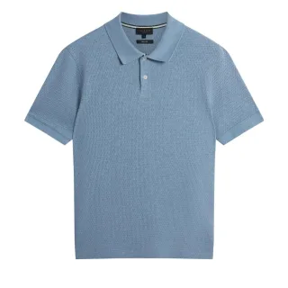 Ted Baker Redman Regular Strukturiertes Himmelblaues Polohemd
