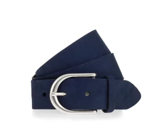 Vanzetti - Veloursgürtel blau - Gr. - 85