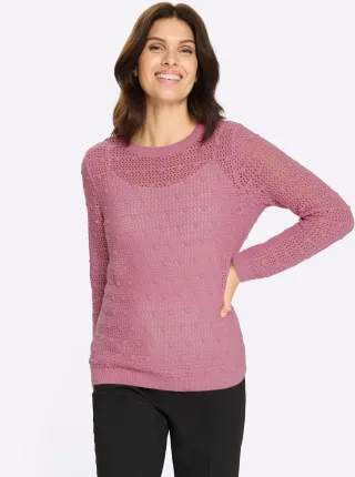 Classic Basics Ajourpullover "Rundhals-Pullover"