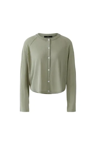 Oui - Strickjacke seagrass - Gr. - 38