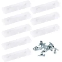 sossai® Möbelfuß Möbelgleiter in Transparent mit Schrauben, (8-St), 50x14x5mm