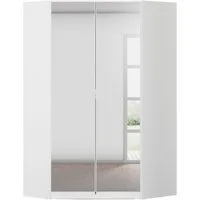 rauch Eckkleiderschrank Kleiderschrank Schrank Garderobe Wäscheschrank COSTA Größe 117x104 cm (in 3 Ausstattungen BASIC/CLASSIC/PREMIUM) mit Spiegel, voll ausgestattet mit viel Stauraum MADE IN GERMANY