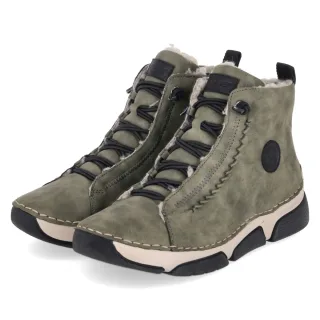 Rieker Winterboots - Gr. 36 - Grün - Synthetik