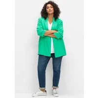 Sheego Blusenblazer Longblazer Langarm