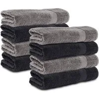 Komfortec Handtuch Set 50x100 cm aus 100 % Baumwolle, Frottee (Packung, 8-St), Handtücher Set, Weich, Towel