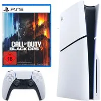 Playstation PS5 Slim Konsole mit Laufwerk Disc + Call of Duty Black Ops 7 Bundle 1TB (Bundle), Gaming Bundle Console Set