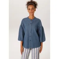 Aniston CASUAL Jeansbluse mit 3/4-langen Arm in weiter, topmodischer Form