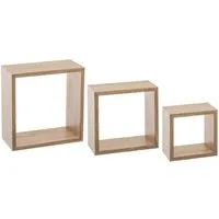 5five Simply Smart Wandregal Ein Satz von drei dekorativen Wandregalen CUBE S e