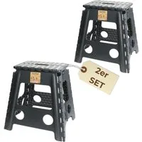 GarPet Campinghocker 2er Set Klapphocker Faltbar Ultraleicht Tritt Camping Angel Hocker