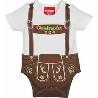 BONDI Body Baby Lederhose 'Gipfelkraxler' 905090, Weiß Braun