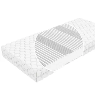 Schlafschatz Komfortschaummatratze, Weiß, Textil, H1, Füllung: Komfortschaum, 140x200 cm, Oeko-Tex® Standard 100, Bezug abnehmbar/waschbar, Schlafzimmer, Matratzen Shop, Matratzen, Kaltschaummatratzen
