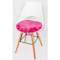Heitmann Felle Stuhlkissen Lamm, Sitzauflage rund, Ø 45 cm, echtes Lammfell, waschbar, auch als 2er oder 4er Set