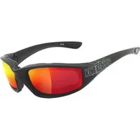 KingKerosin Motorradbrille KK140 gepolstert, Steinschlagbeständig durch Kunststoff-Sicherheitsglas