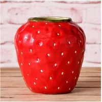 AltoBelli Dekovase AltoBelli Vase BERRY Rot Keramik ERDBEERE 16x14 cm