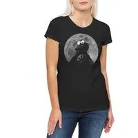 Urban Backwoods Print-Shirt Cookie Moon Damen T-Shirt Mond Kekse Monster Krümelmonster Puppet Kult (1-tlg) Retro Place Ernie
