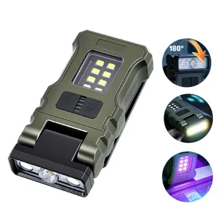 A16 Cap Clip Light 1200mAh 9 Modes Motion Sensor Headlamp Type-C Rechargeable 90° Adjustable 63g Ultralight EDC Camping