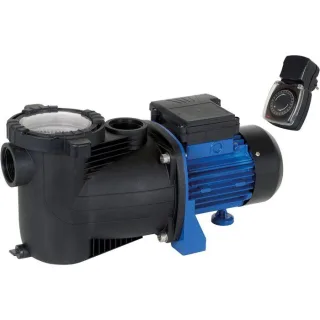 T.I.P. Poolpumpe - Filter-/Umwälzpumpe mit Vorfilter und Timer, 40 m³ Becken, 13.000 l/h, selbstansaugend, SPP 600 FT 30444