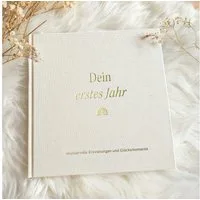 MeinBaby123® Tagebuch Baby 'Mein erstes Jahr', Erinnerungsbuch Baby, Geschenkidee zur Geburt, Momente für die Ewigkeit festhalten