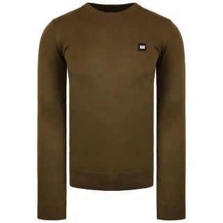 Weekend Offender Lima Olivgrüner Herrenpullover