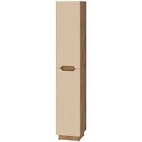 Vicco Hochschrank Lotta, Eiche/Kaschmir gestreift, 33 x 186 cm mit 2 Türen (1-St)