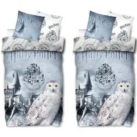 SkyBrands Bettwäsche Harry Potter - Hogwarts Eule Hedwig - 2 x Bettwäsche-Set, 135x200, Baumwolle, 100% Baumwolle
