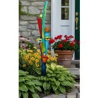 GILDE Gartenstecker Alta Fronte Gartenstecker – Metall Gesichtsdesign, Bunt (1-St)