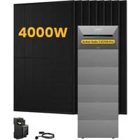 Anker Balkonkraftwerk 4000W Anker SOLIX Solarbank 3 E2700 Pro mit Smart Meter, Zusatzsakkus, (Smart Meter und 8x 500Wp Full Black im Lieferumfang enthalten), Speicher mit integriertem Wechselrichter, All-in-One 2,668kWh Akku