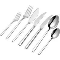 Hanseatic Besteck-Set SMART, wahlweise in glänzender oder matter Optik (84-tlg), 12 Personen, Edelstahl 18/10, leichtes und minimalistisches Design