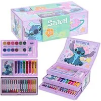 Textiel Trade B.V. Farbkasten Disney Lilo & Stitch Malkasten mit Schublade Kinder Malset ab 3 Jahren