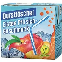 DURSTLOESCHER Softgetränk, Durstlöscher Eistee Pfirsich Fruchtsafterfrischunggetränk 500ml