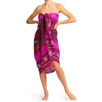 PANASIAM Sarong Pareo Maoi auch in großen Größen als Strandtuch oder, Viskose, Strandkleid tragbar Bikini Cover-up Tuch für den Strand Wrap Überwurf